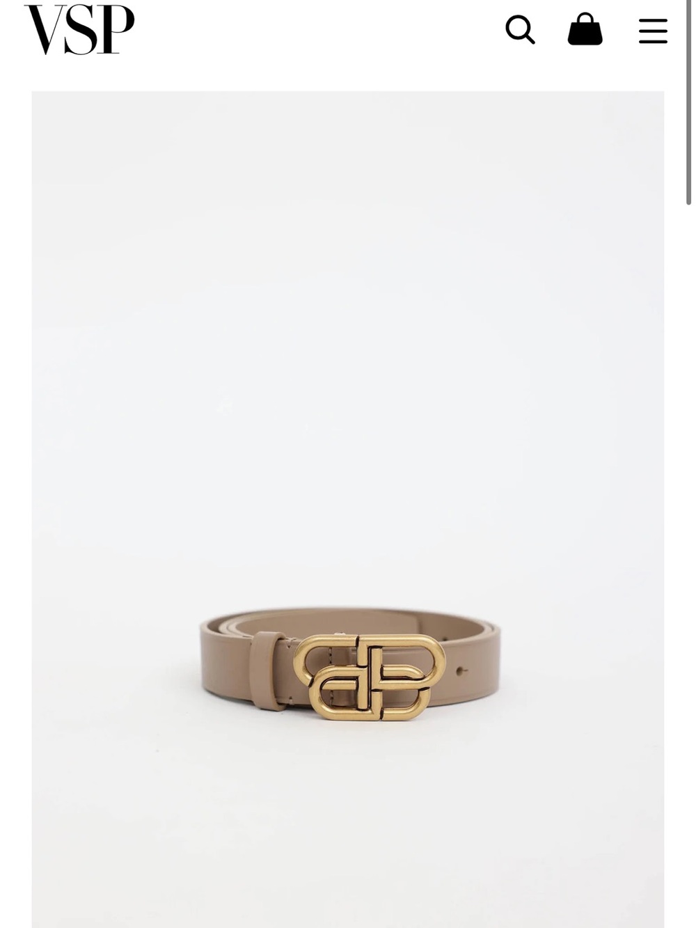 Balenciaga Beige Belt
